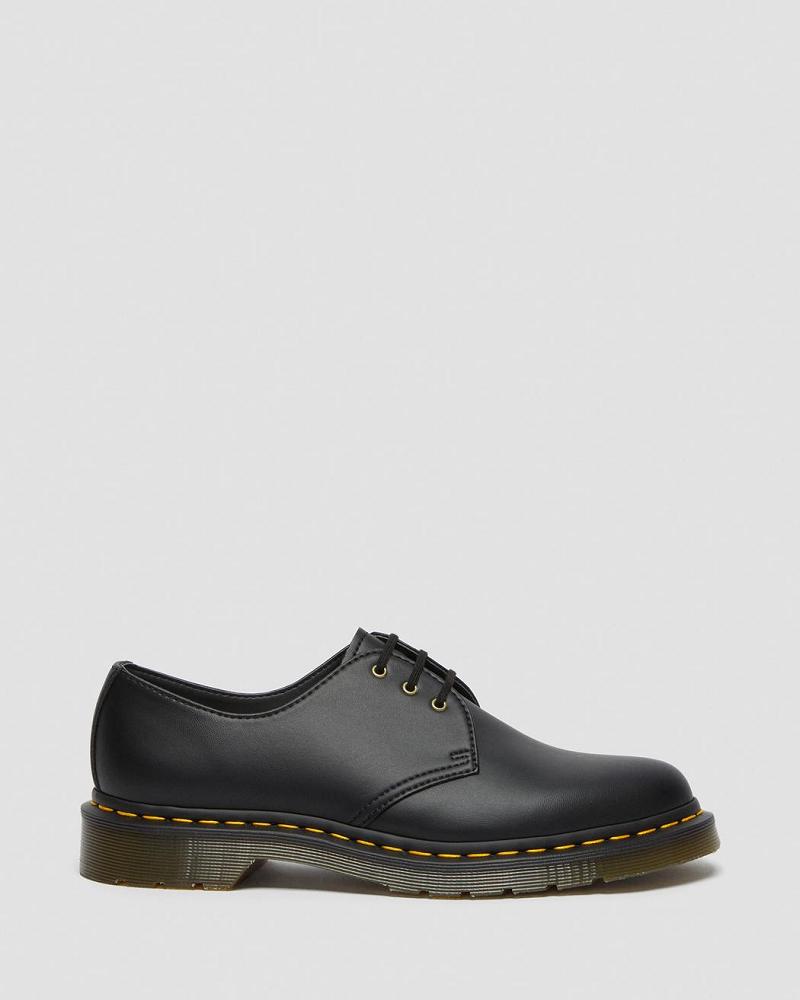 Dr Martens Vegan 1461 Felix Oxford Sko Dame Sort | DK 384LIS